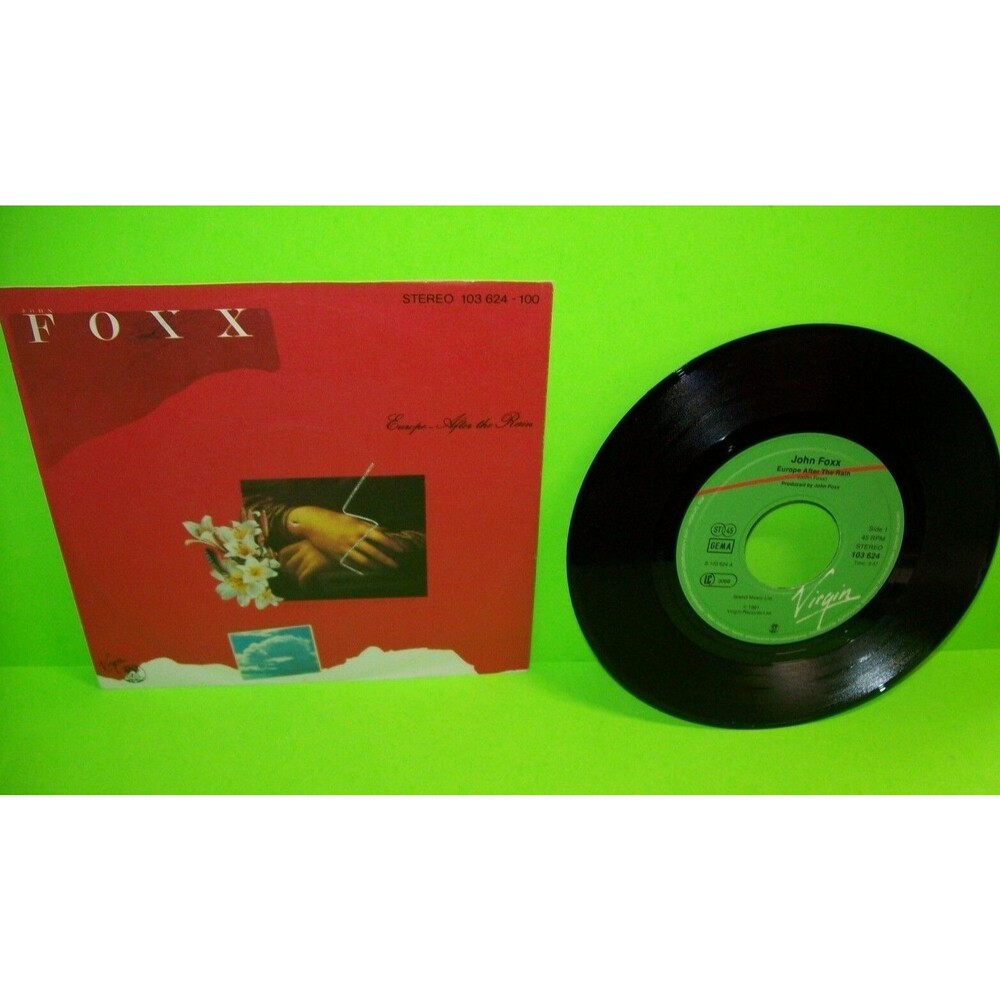 John Foxx ‎Europe After The Rain Vinyl 7" Record New Wave Synth-Pop Electronic